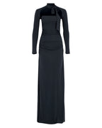 Zeynep Arçay Resort 2026 - Bow Neck Maxi Jersey Dress