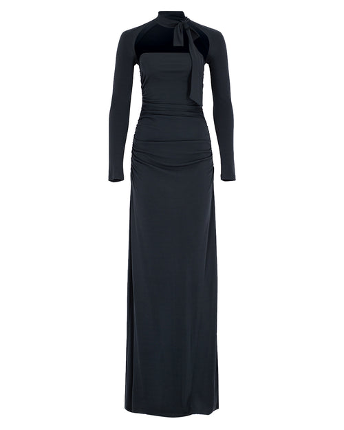 Zeynep Arçay Resort 2026 - Bow Neck Maxi Jersey Dress