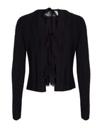 Bow Detail Knit Cardigan