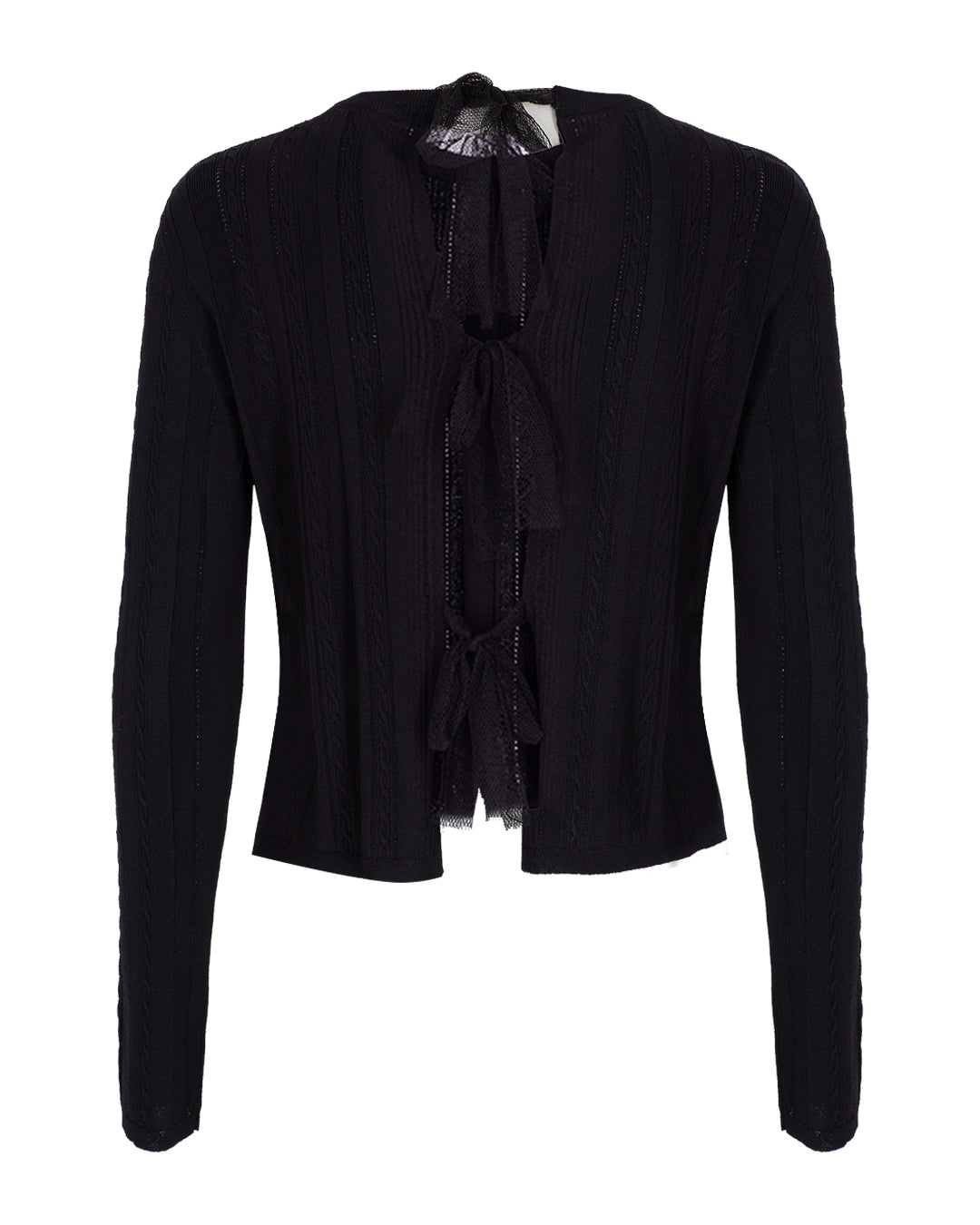 Bow Detail Knit Cardigan