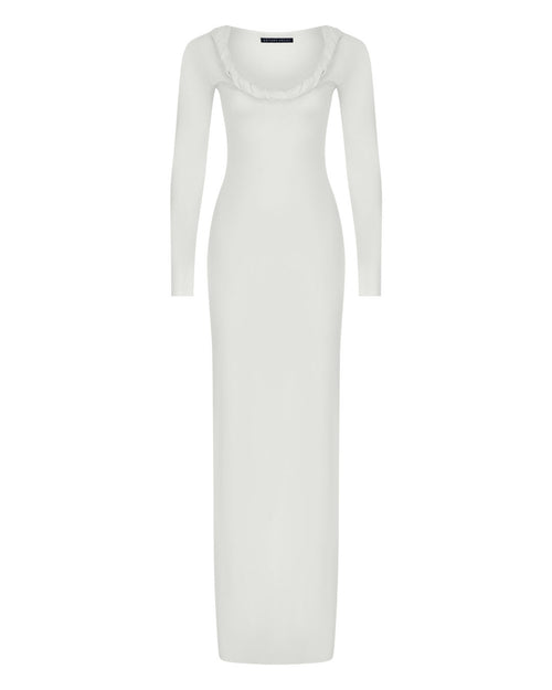 Braid Maxi Jersey Dress
