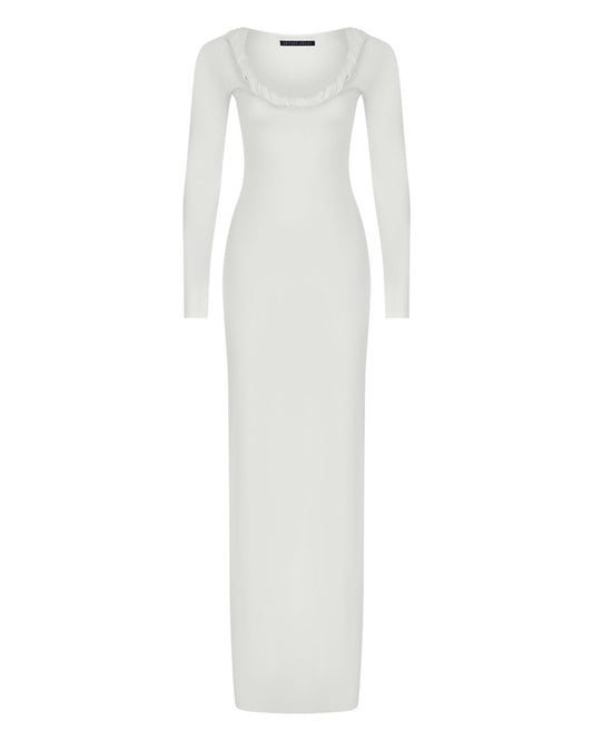 Braid Maxi Jersey Dress