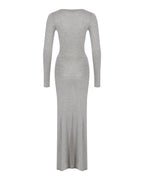 Button-up Maxi Knit Dress