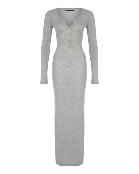 Button-up Maxi Knit Dress 6