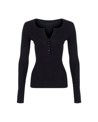 Button-up Silk Cashmere Top