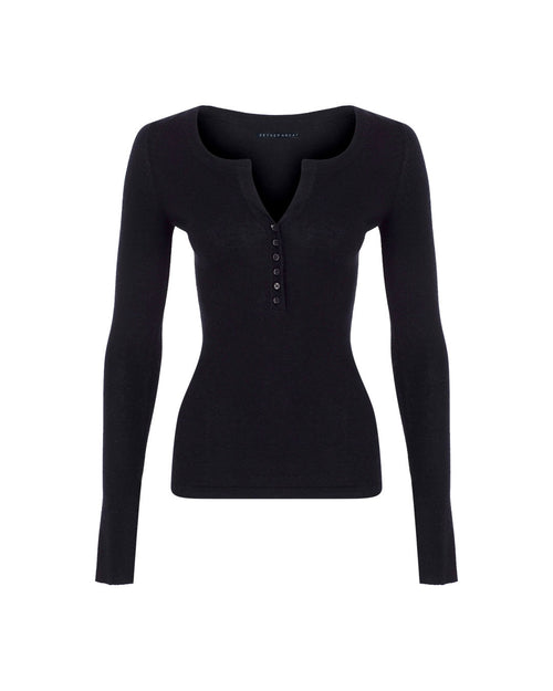 Button-up Silk Cashmere Top