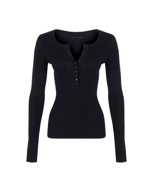 Button-up Silk Cashmere Top