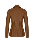 Zeynep Arçay Resort 2026 - Button Up Leather Blazer