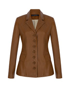 Zeynep Arçay Resort 2026 - Button Up Leather Blazer