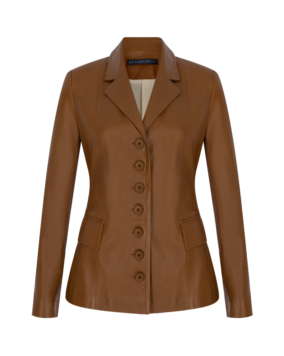 Zeynep Arçay Resort 2026 - Button Up Leather Blazer