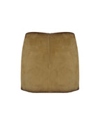 Calf Split Mini Skirt