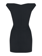 Cashmere Ruched Mini Dress