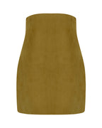 Corset Suede Mini Skirt