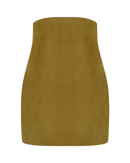 Corset Suede Mini Skirt