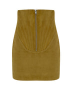Corset Suede Mini Skirt