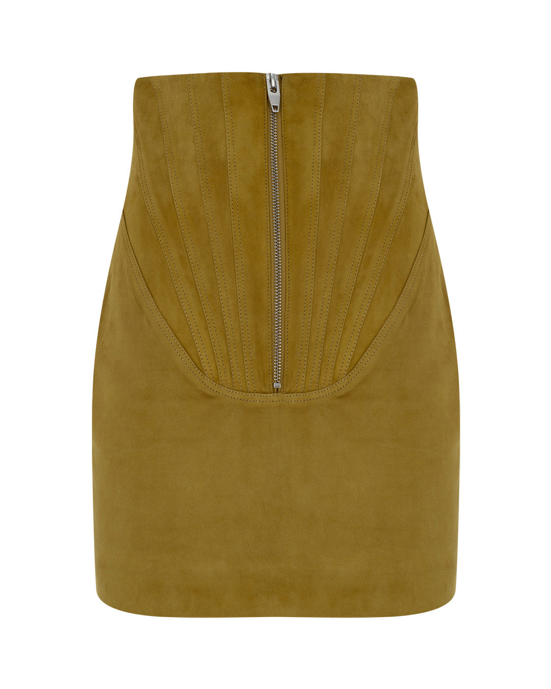 Corset Suede Mini Skirt