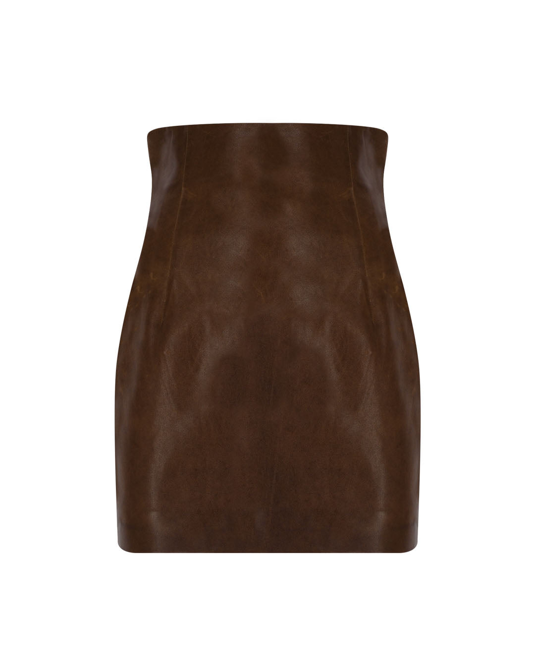 Corset Mini Leather Skirt