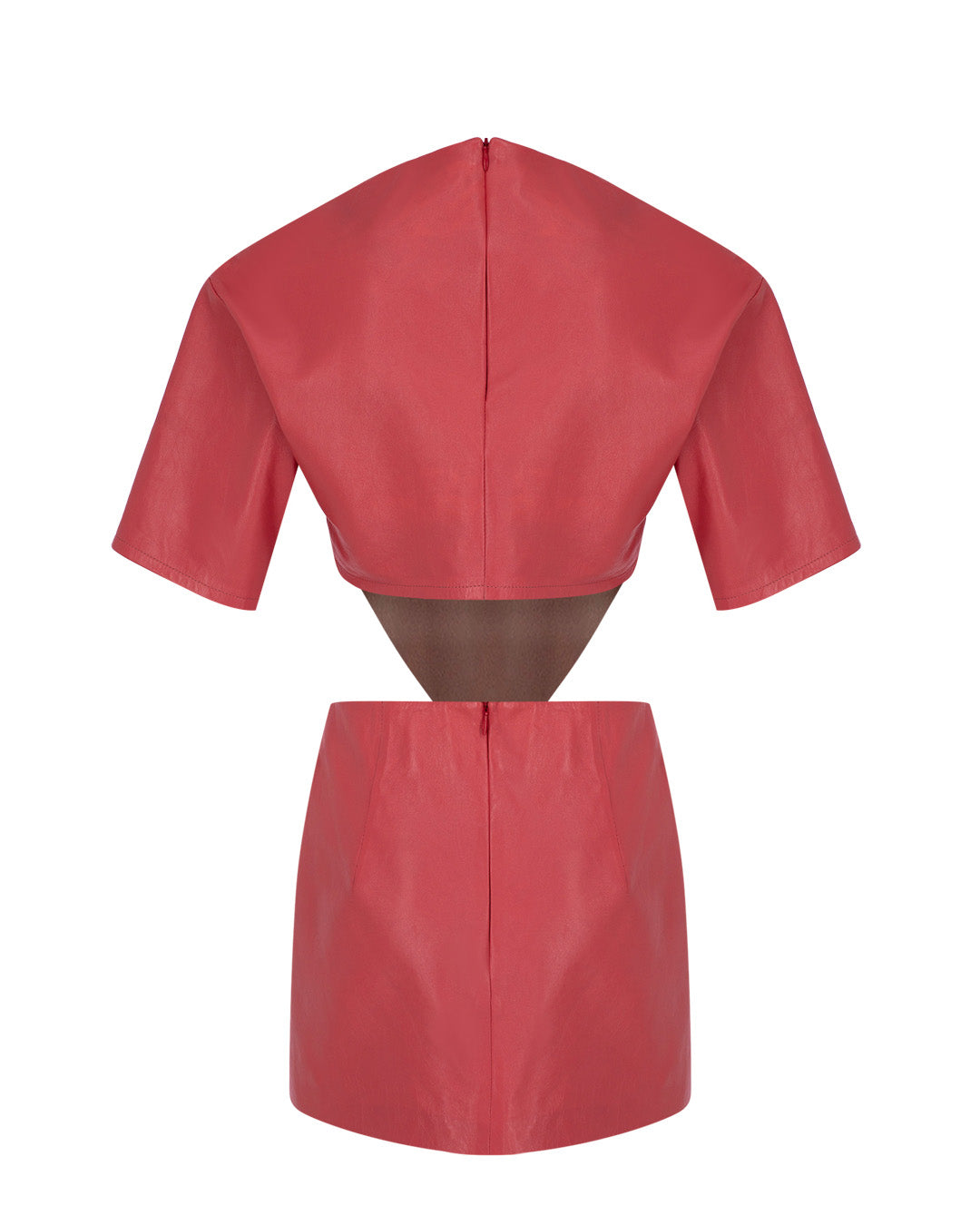 CutOut Leather Mini Dress
