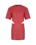 CutOut Leather Mini Dress
