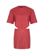 CutOut Leather Mini Dress