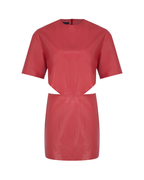 CutOut Leather Mini Dress