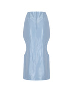 Zeynep Arçay Resort 2026 - Cutout Midi Leather Skirt