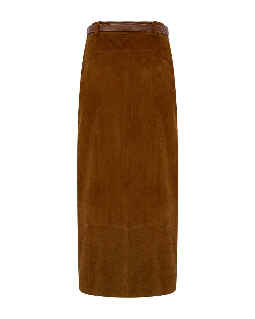 Double Slit Suede Skirt