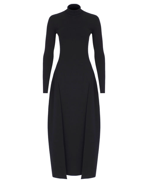 Double Slit Maxi Knit Dress