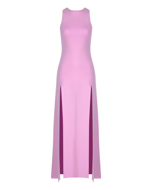 Double Slit Maxi Knit Dress