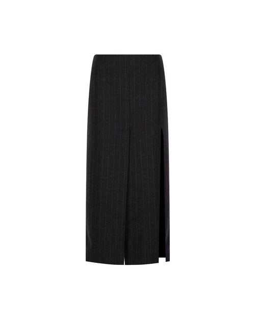 Zeynep Arçay Resort 2026 - Double Slit Midi Cashmere Skirt
