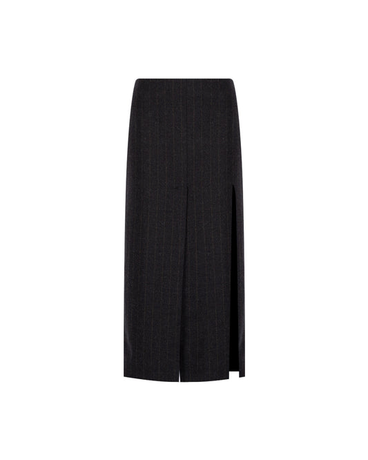 Zeynep Arçay Resort 2026 - Double Slit Midi Cashmere Skirt