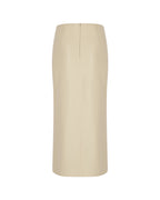 Zeynep Arçay Resort 2026 - Double Slit Midi Leather Skirt
