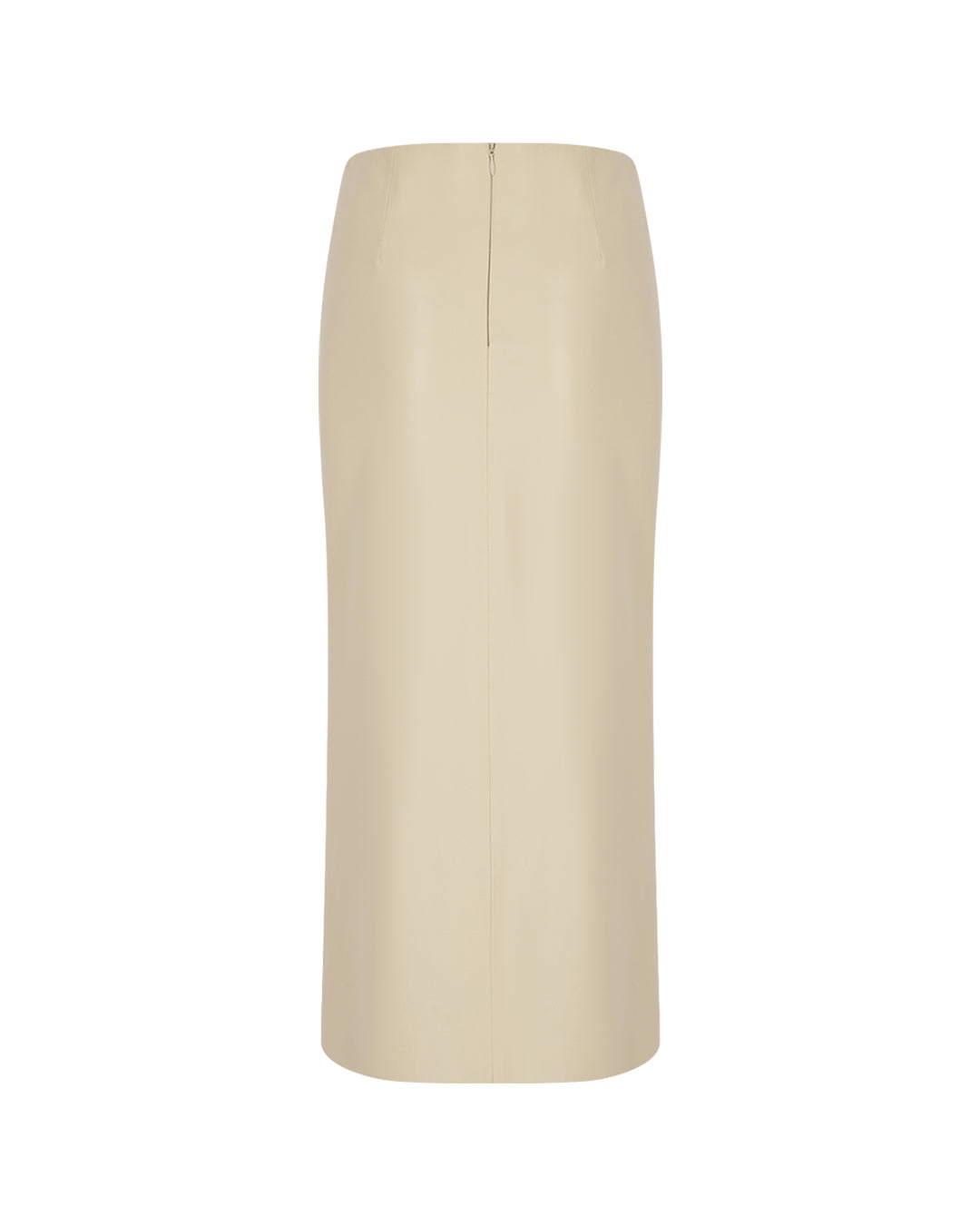 Zeynep Arçay Resort 2026 - Double Slit Midi Leather Skirt
