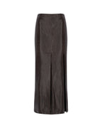 Zeynep Arçay Resort 2026 - Double Slit Mini Leather Skirt