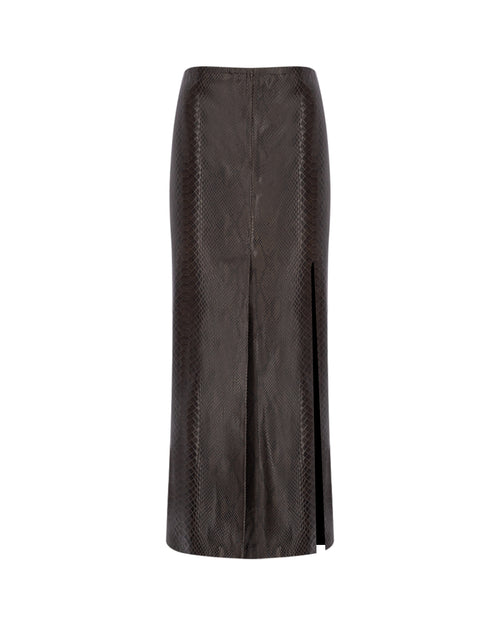 Zeynep Arçay Resort 2026 - Double Slit Mini Leather Skirt