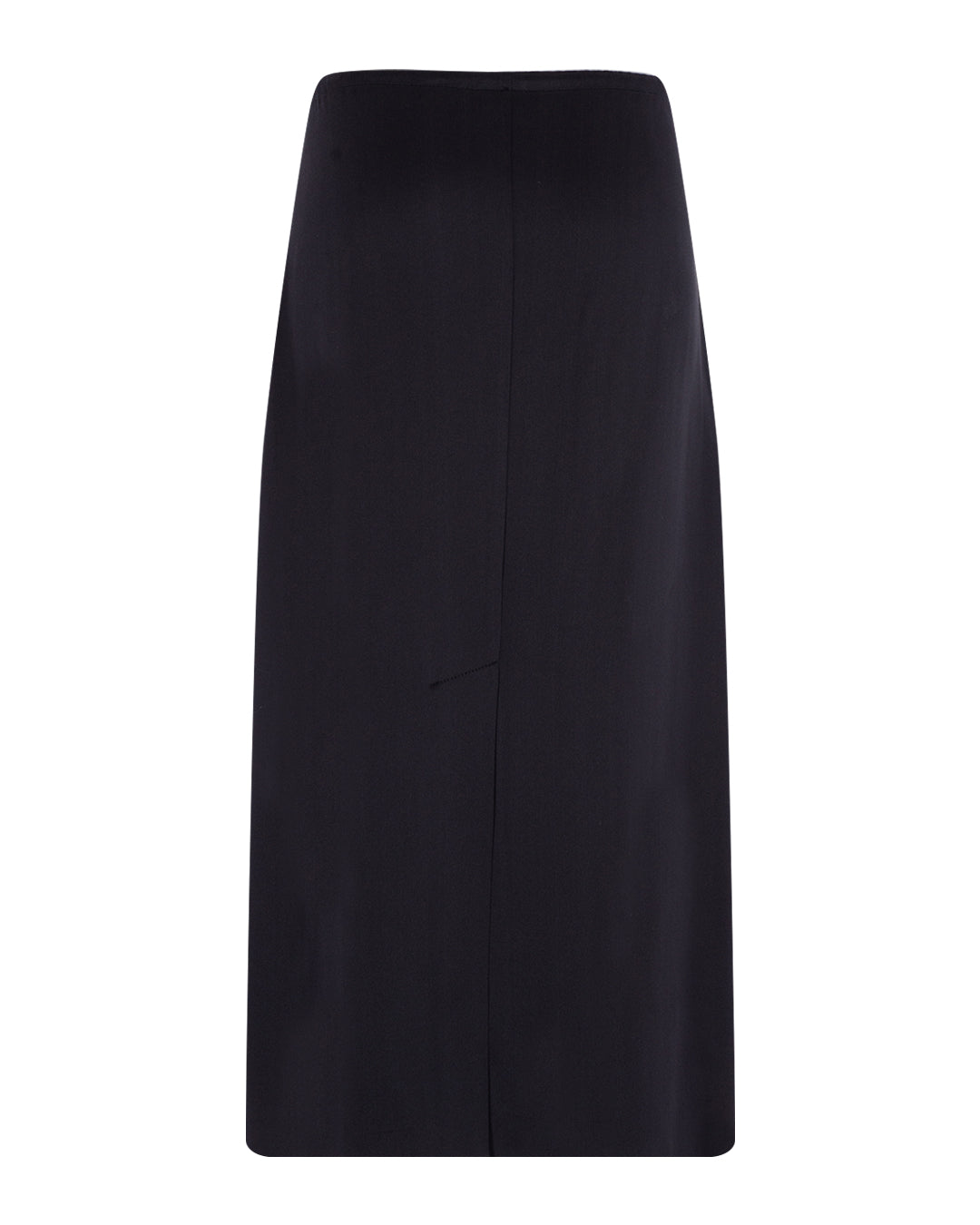 Drawstring Silk Sateen Skirt