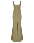 Flare Poplin Maxi Dress