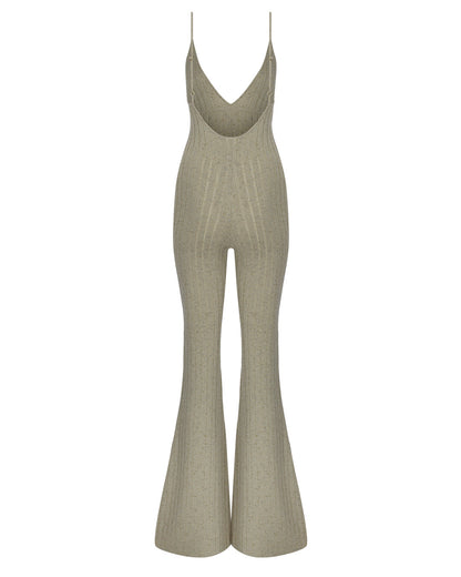 Flared Knit Catsuit