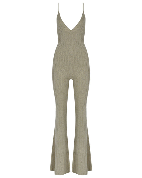 Flared Knit Catsuit