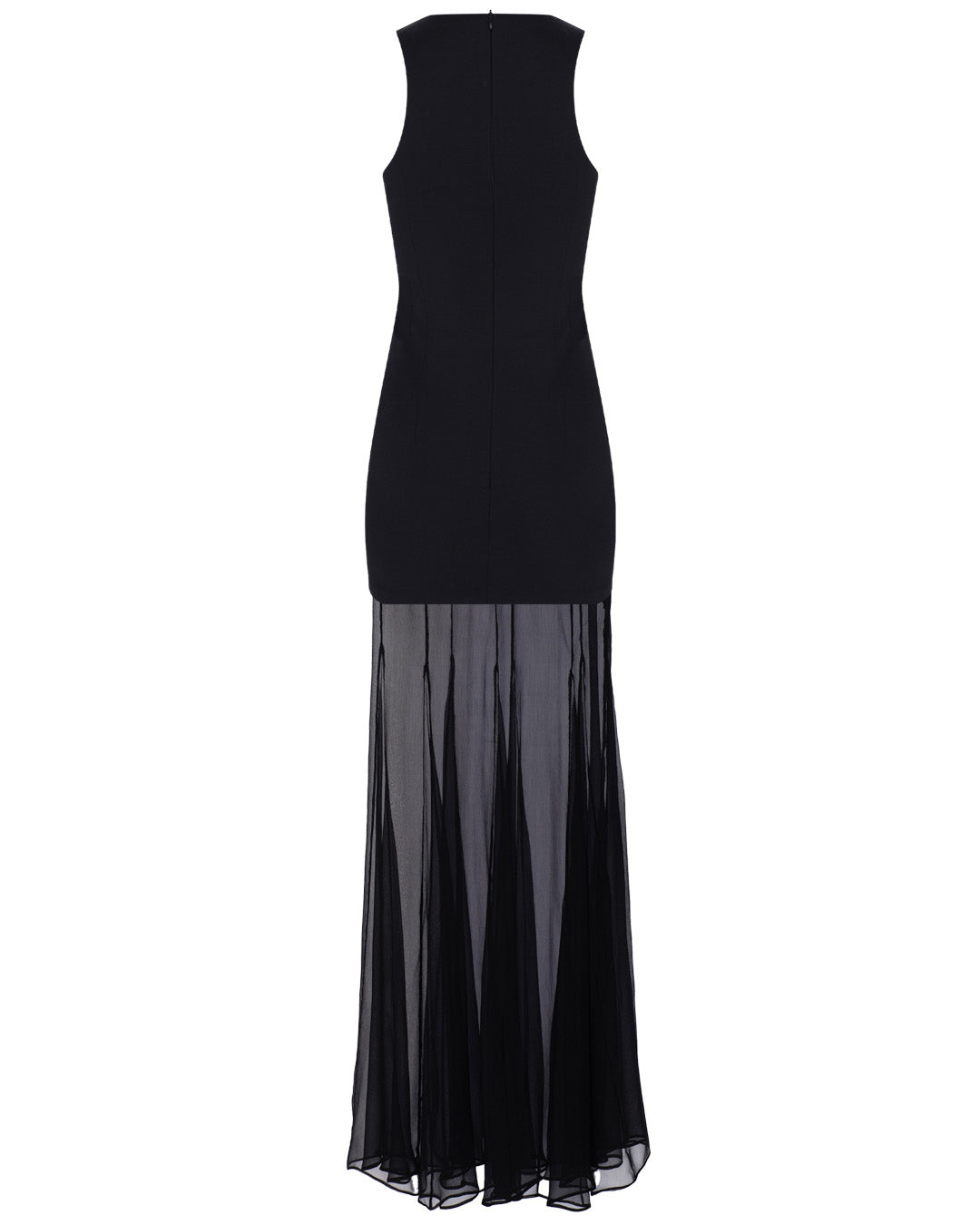Flared Maxi Wool Silk Dress