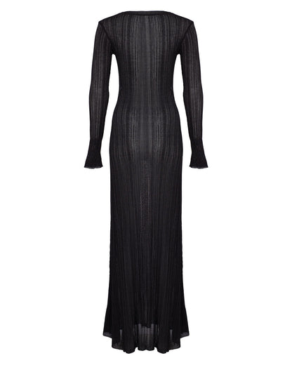 Glitter Maxi Knit Dress
