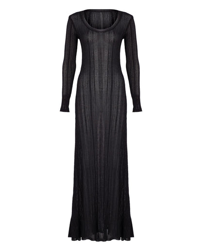 Glitter Maxi Knit Dress
