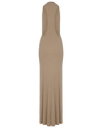 Halter Maxi Jersey Dress