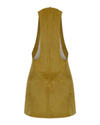 Halter Suede Mini Dress