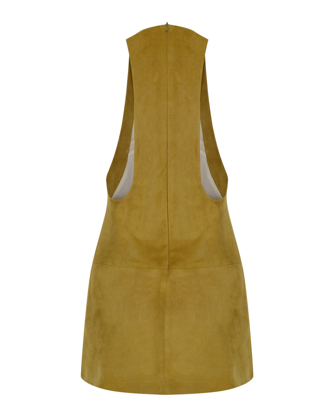 Halter Suede Mini Dress