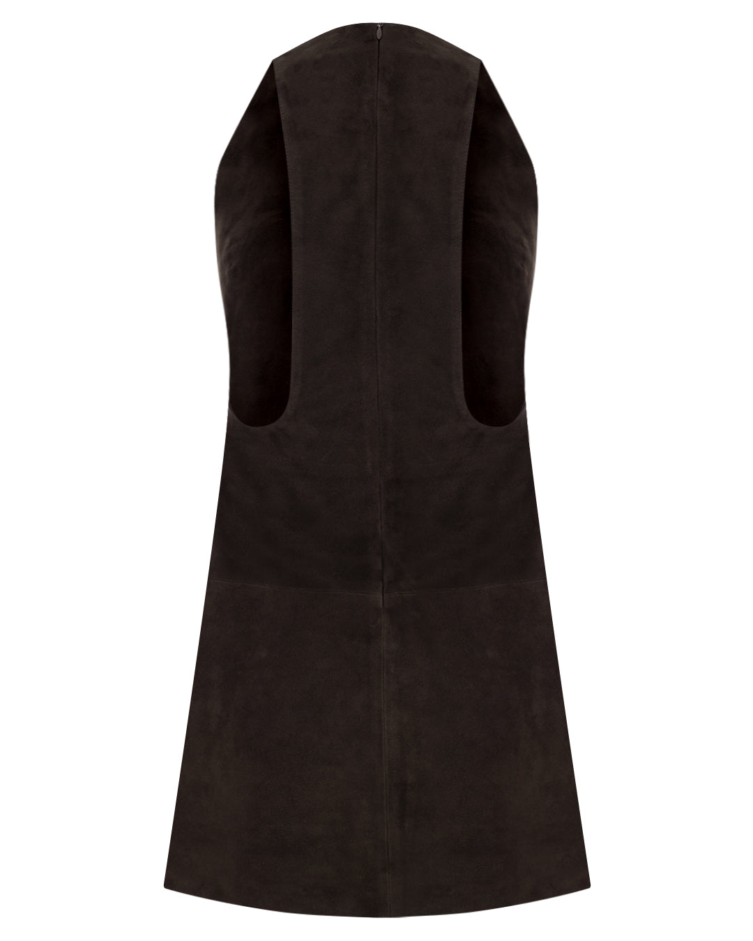 Halter Suede Mini Dress