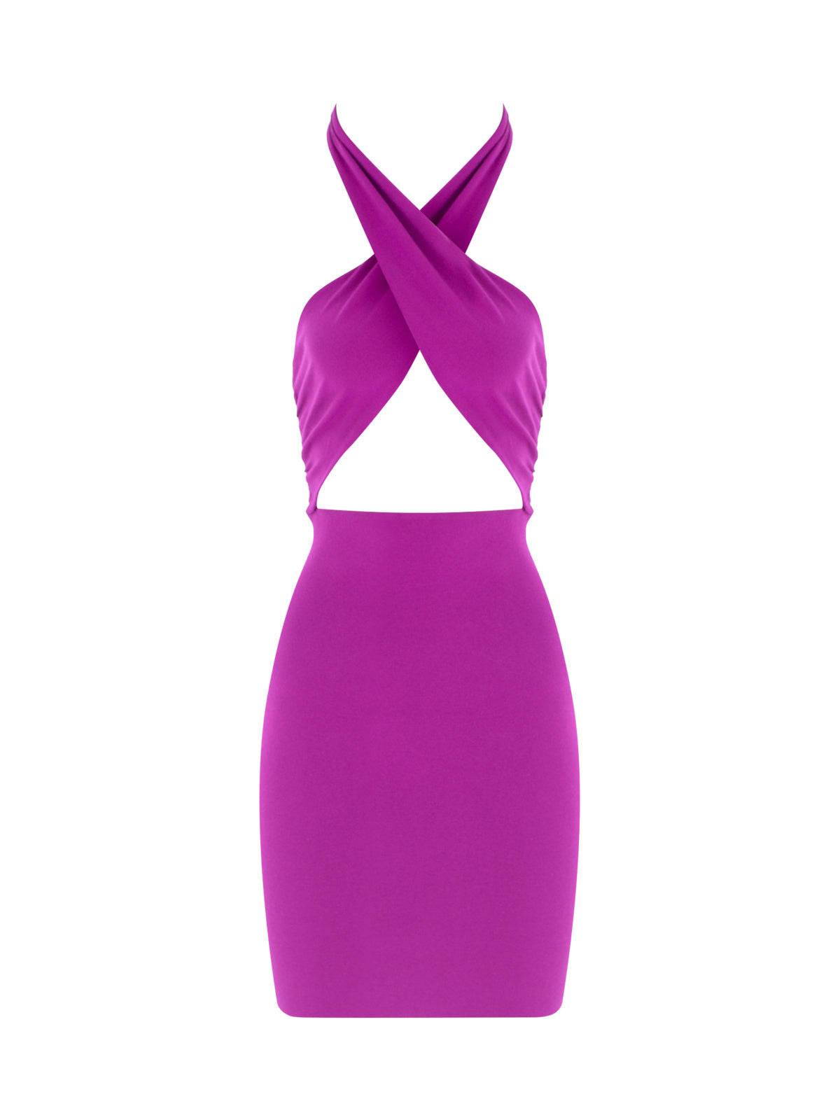 Halterneck Mini Knit Dress