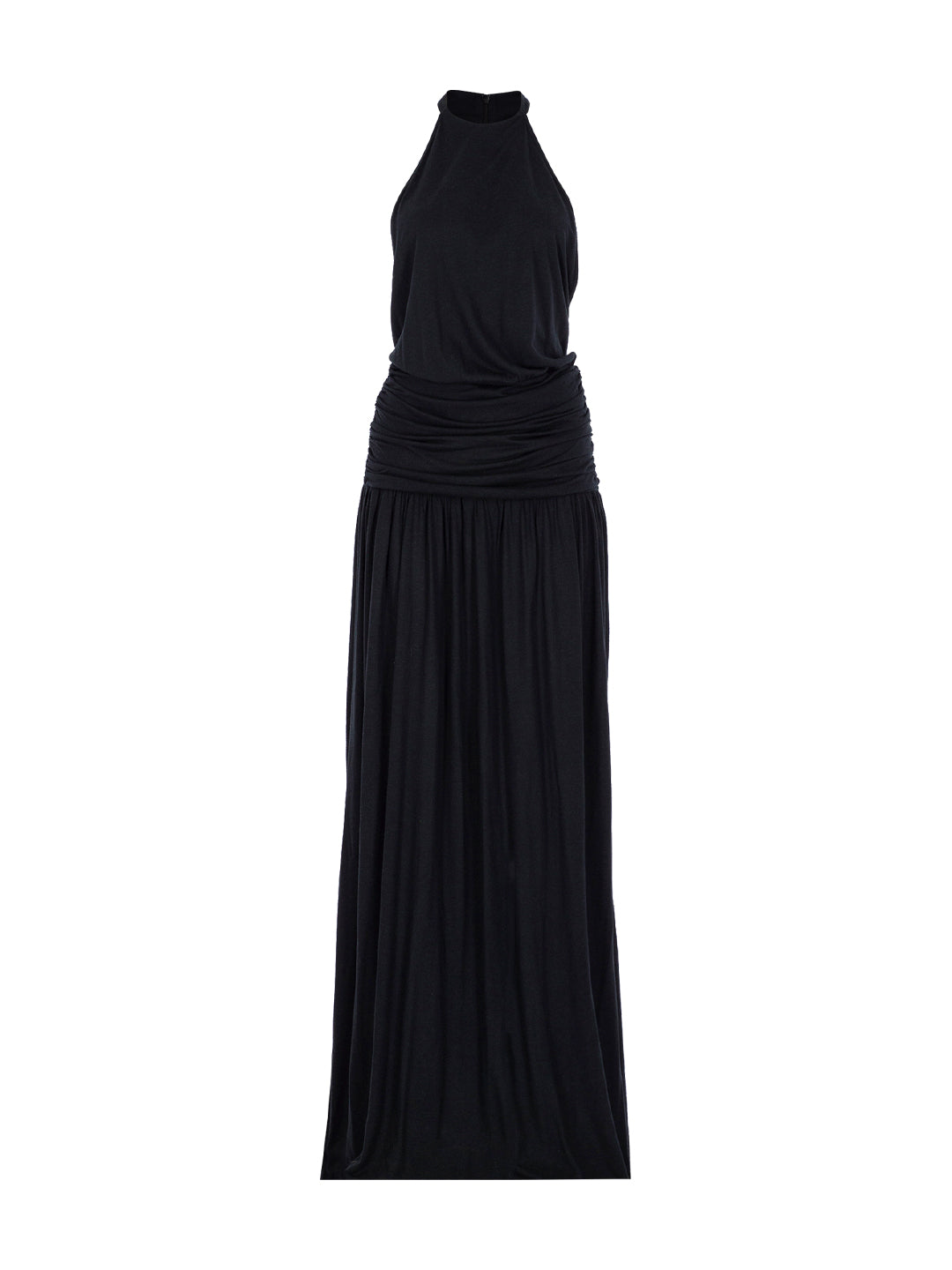 knee length dresses for ladies Helen Dress Cotton Voile in Foulard Border Dark Peri| Jude Connally XXL / Foulard Border Dark Peri main image 1