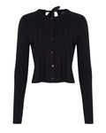 Bow Detail Knit Cardigan