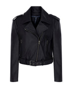 Short Leather Biker